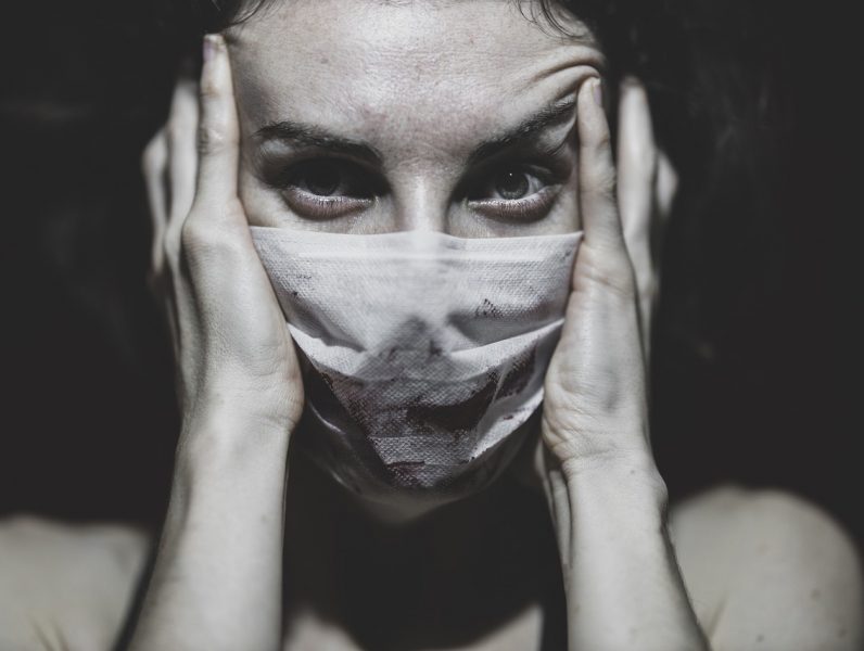 coronavirus, mask, woman